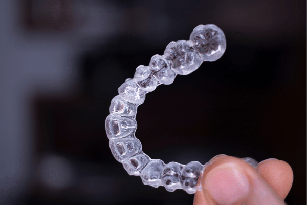 Close up of Clear Braces